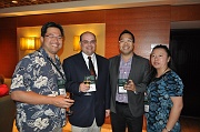 C12-5-21-Cocktail hour (Tommy Liu, new director Paulo Costello da Costa, Vincent Woo, and TehShan Lee)