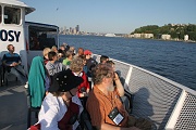 C12-6-15-Cruising toward Blake Island leaving the Seattle skyline behind