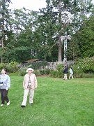 C12-6-23-Enjoying a garden stroll after the dinner and show at Tillicum Village