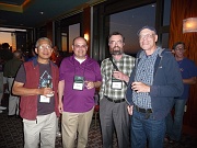 3-14-Enjoying the social (Hung Nguyen, new director Paulo Castello da Costa, speaker Alan LaVergne, and Jon Dixon)