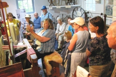 Weaving demonstration for the group