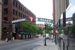 Sights of Nashville included Printers Alley