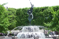 Downtown fountains and garden