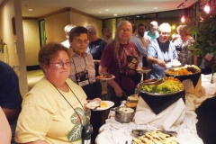 Susan Allison, Jacquie Eisenhut, Debra LaVergne, Mel Grice enjoying the social