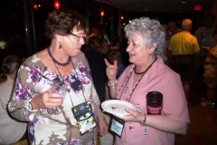 Molly Schneider and Mary Helen Maran catching up since last convention
