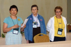 Practice judging team Maureen Mark, Jacquie Eisenhut, Jill Fischer