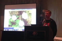 Stephen Maciejewski leading the conservation meeting and program