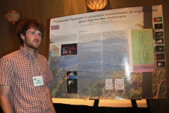 Jon Grammer with his poster presentation on Lampadaria