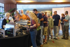 Buffet line for dinner