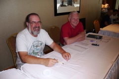 Classification Chair Michael Riley (right) assisted by Jonathan Ertelt