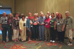 Convention attendees who have received Awards of Appreciation over the years