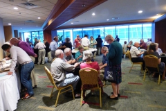 Socializing at the cocktail hour before the Awards Banquet
