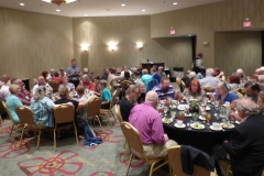 Socializing at the Awards Banquet