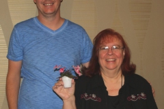 Dale’s new hybrid Sinningia ‘Peachy Keene’ named in honor of Jeremy Keene receiving his doctorate
