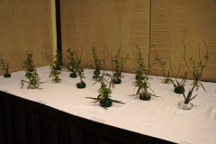 Designs from the judges workshop on display in the show room