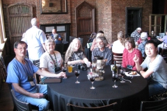 Group relaxing at the Saturday night closing event at BB King’s
