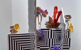 2015 Convention –  Arrangements of Fresh-Cut, Dried, and/or Growing Gesneriad Material - Class 53 “Flower Power” BEST IN SECTION K