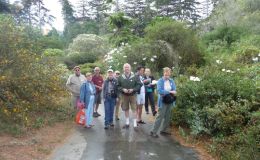 Individual small group tours dodging the sprinklers in the garden Individual small group tours dodging the sprinklers in the garden