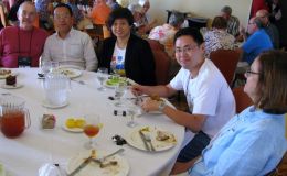 Meeting new gesneriad friends at the opening dinner