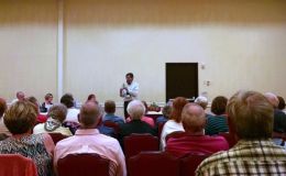 Alan LaVergne hosting the "Tuber Talk"