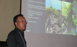 Wei Yi-Gang  presenting a report on the GCC of China