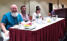 Board members at the head table Board members at the head table
