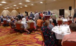Convention attendees standing who have received Awards of Appreciation over the years Convention attendees standing who have received Awards of Appreciation over the years