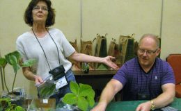 Barb Clark and Winston Goretsky helping at check out