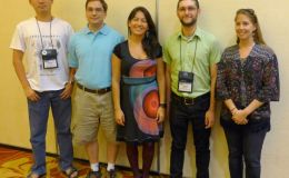 Students Hong Xin, Jason Martin, Laura Clavijo, François Lambert, Melissa Johnson