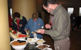 Others enjoying the food at the social