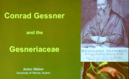 A special presentation on Conrad Gessner was prepared by Anton Weber A special presentation on Conrad Gessner was prepared by Anton Weber