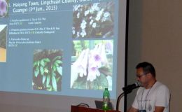 Wen Fang presents an update on the Gesneriad Conservation Center of China Wen Fang presents an update on the Gesneriad Conservation Center of China