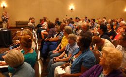 The audience at the strep presentation