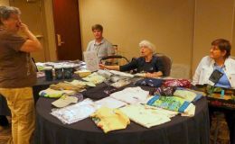 The merchandise sales team: Carol Ann Bonner, Jeremy Keene, Fay Wagman and Sylvia Svitak The merchandise sales team: Carol Ann Bonner, Jeremy Keene, Fay Wagman and Sylvia Svitak