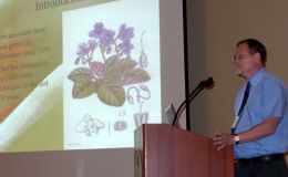 Jeff Smith speaking on species saintpaulia