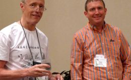 Bill Price, Auctioneer, and Tom Bruning, Auction Co-Chair