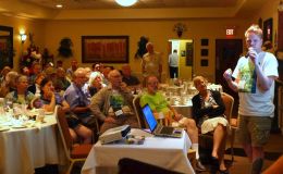 Drew Norris contributes to Jim's presentation