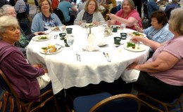 (left to right) Susan Grose, Julie Mavity-Hudson, Mary Schaeffer, Paula Bozoian, Phyllis Savage, Mary Bozoian, Pat Savage