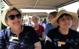 Marilyn Heinrich and Sylvia Svitak (front), Arleen Dewell, Mary Schaeffer (second row)