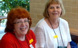 Laura Buckner and Barb Festenstein (Insurance Chairperson)