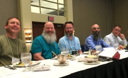 Annual Meeting Dais: Tom Bruning, Bob Clark, Brandon Erikson, Peter Shalit, Leonard Re Annual Meeting Dais: Tom Bruning, Bob Clark, Brandon Erikson, Peter Shalit, Leonard Re