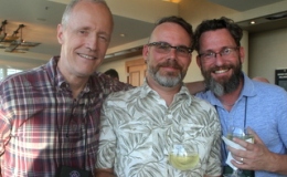 Bill Price, Jeff Jackson, Brandon Erikson at the pre-dinner cocktail hour