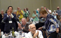 Appreciation from the attendees recognizing the many awards earned by Brandon Erikson