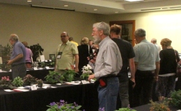 Closing the evening with a look at the exhibits in the show room