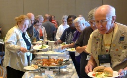 Enjoying the final luncheon at convention