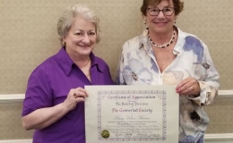 Mary Helen Maran receiving 2018 Award of Appreciation Mary Helen Maran receiving 2018 Award of Appreciation