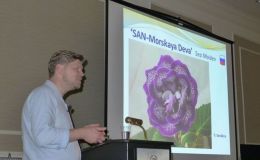 Dmitry Ozherelyev presenting at the GHA meeting