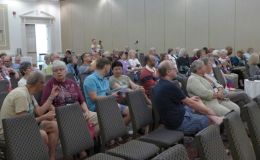 Audience at first morning lecture