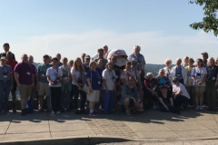 Entire tour group photo op at Eden Park overlook
