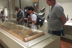 Group touring the art museum